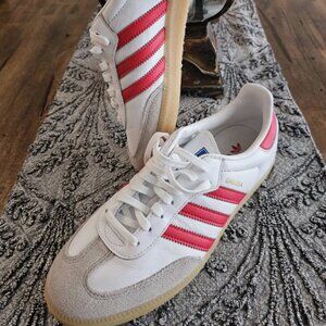 Adidas Samba OG Original Sneakers White/Red Gum womens 8 / mens 6.5